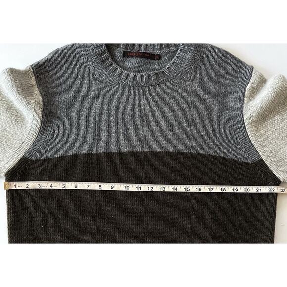 EMOZIONI UOMO Italian Wool Blend Men’s Size XL Block Multicolored Round Neck - Picture 5 of 9